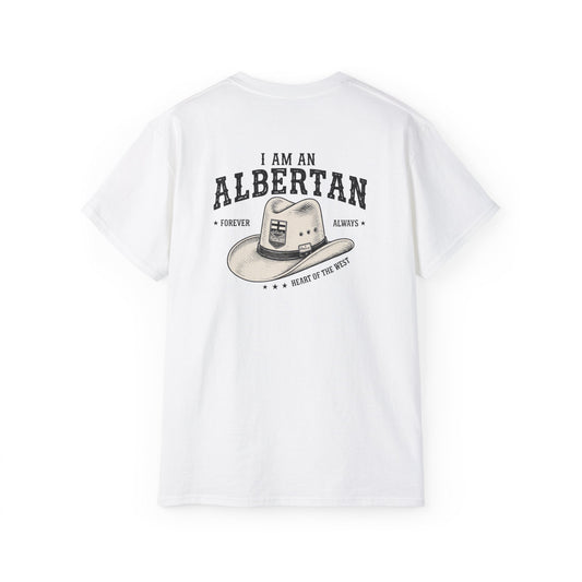 I am Albertan (On the Back) Unisex Premium Tee
