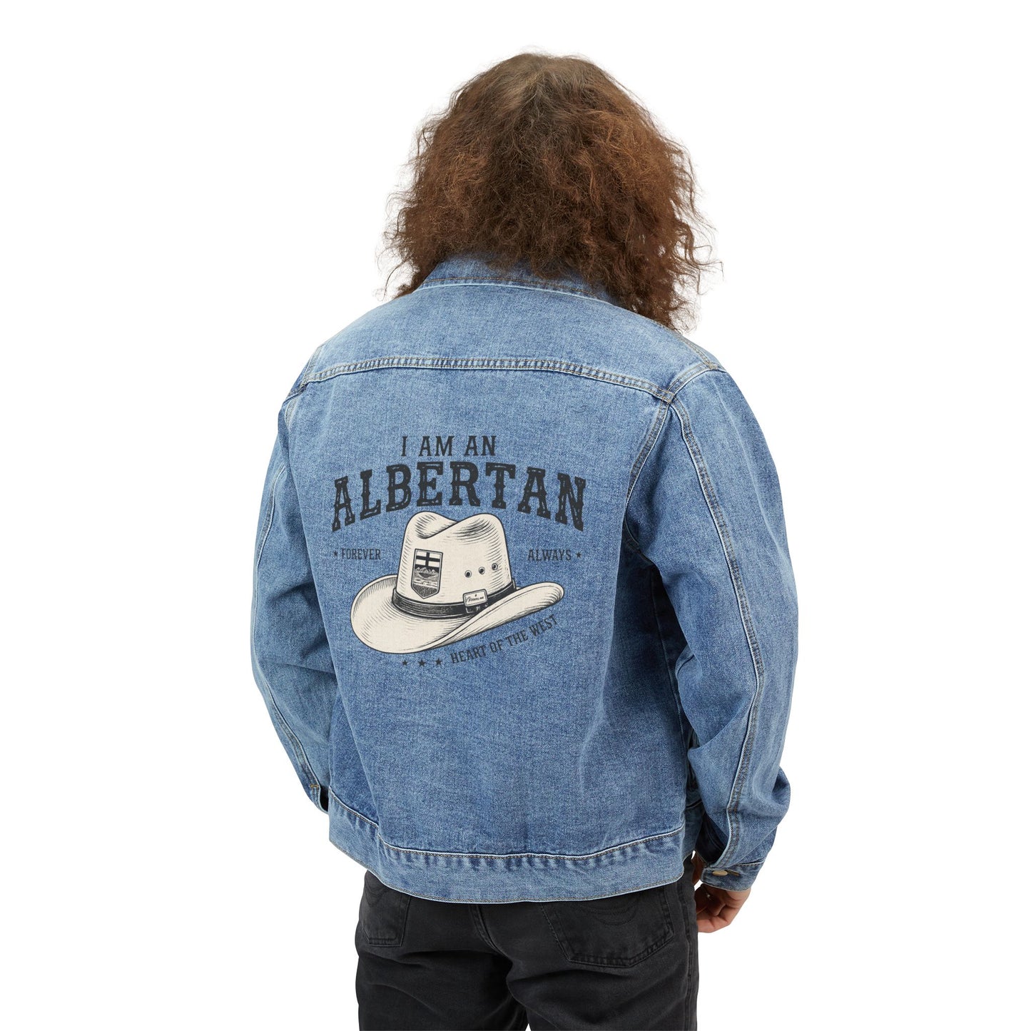 I Am Albertan Men's Denim Jacket