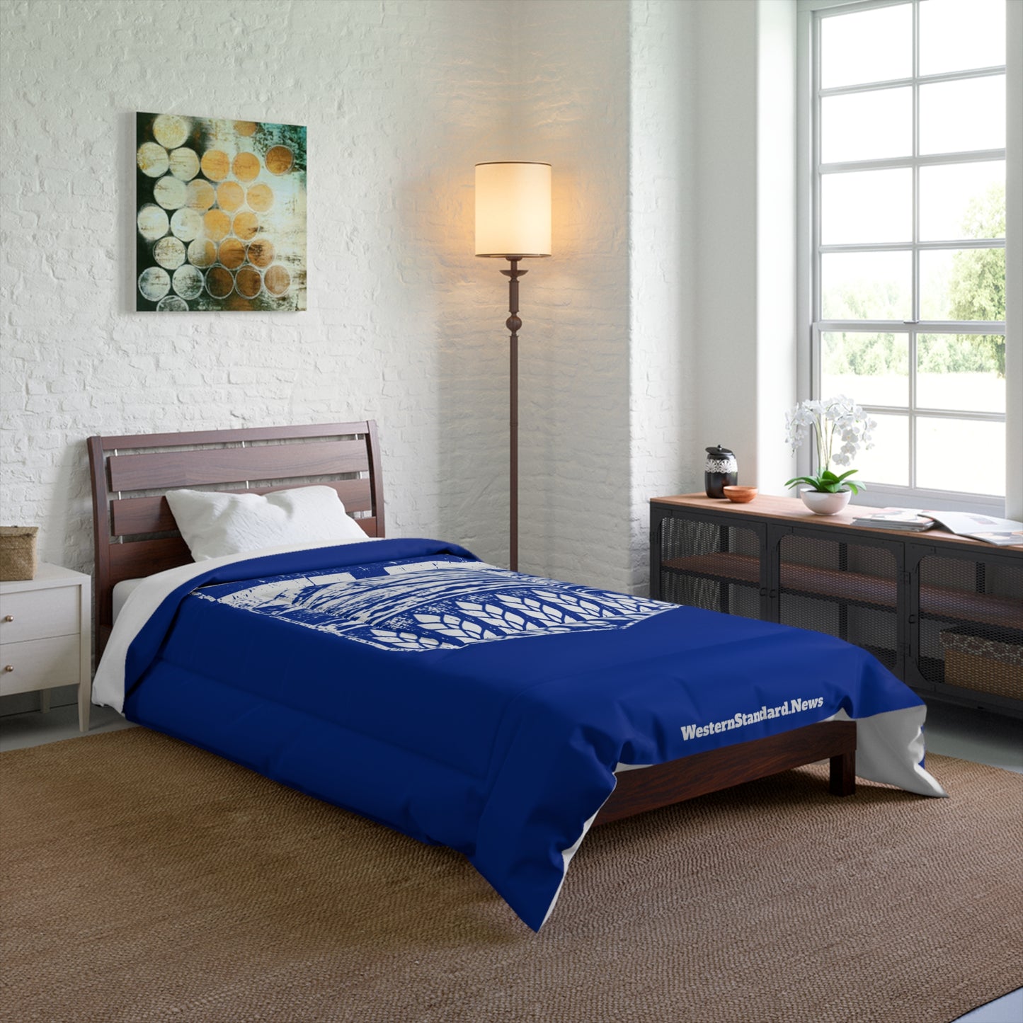 Rugged Shield of Alberta Bed Comforter (With Pillow Cases As Bonus)