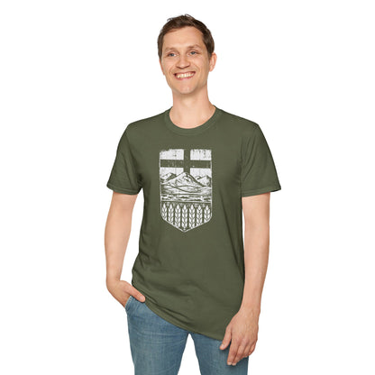 Rugged Alberta Shield Unisex T-Shirt
