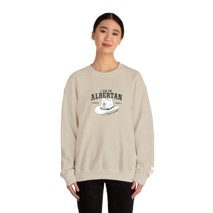 I Am Albertan Unisex Premium Crewneck Sweatshirt (Embroidered)