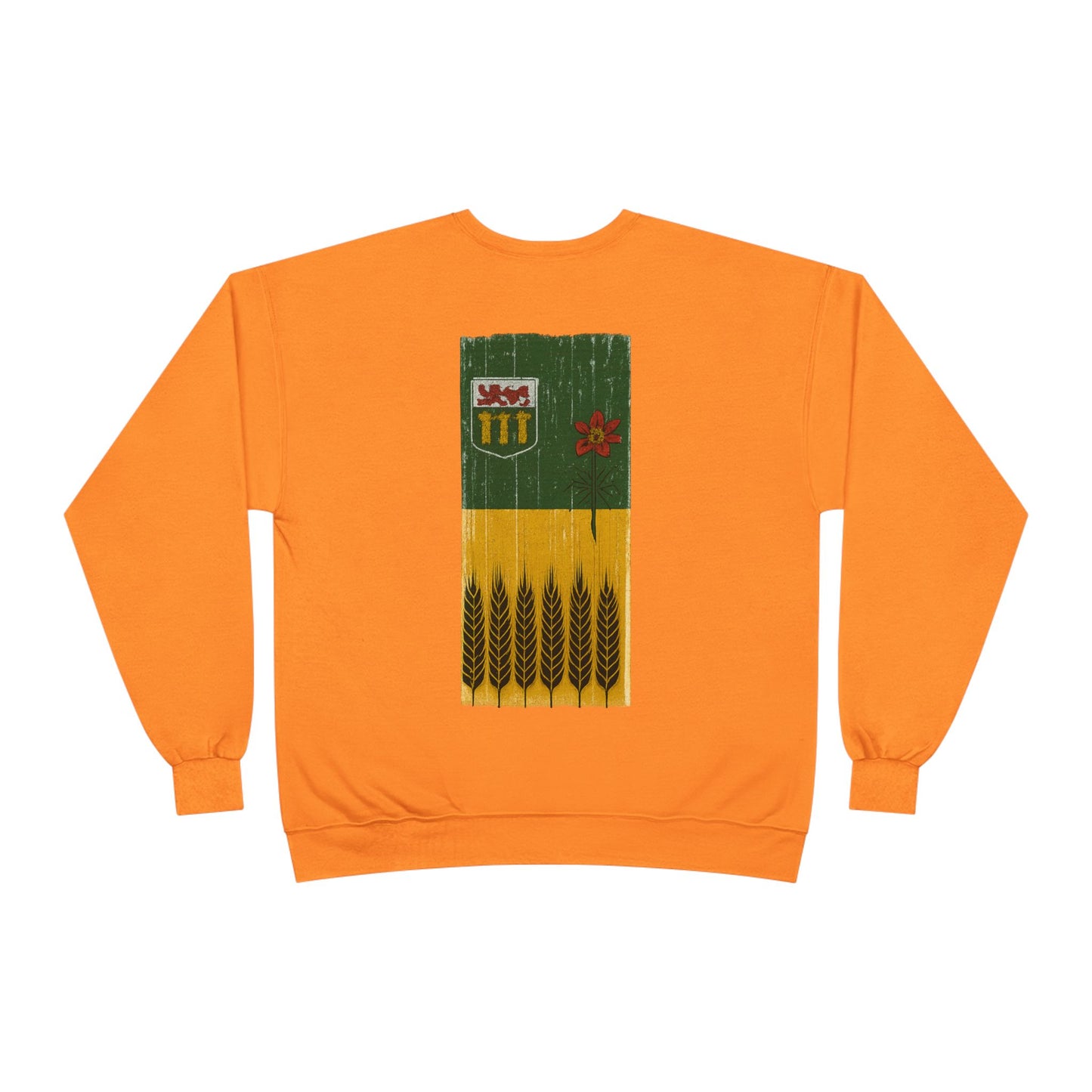Rugged Saskatchewan (On the Back) Unisex Crewneck Sweatshirt