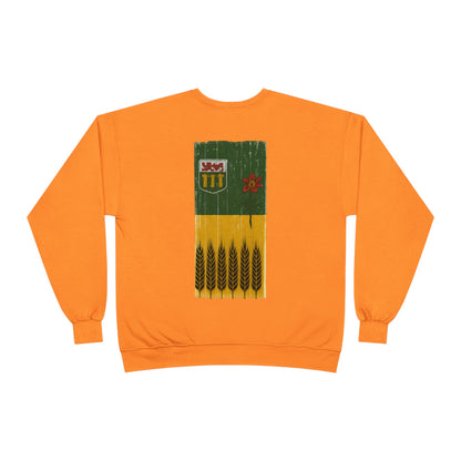 Rugged Saskatchewan (On the Back) Unisex Crewneck Sweatshirt