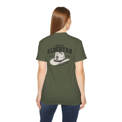 I am Albertan (On the Back) Unisex Premium Tee