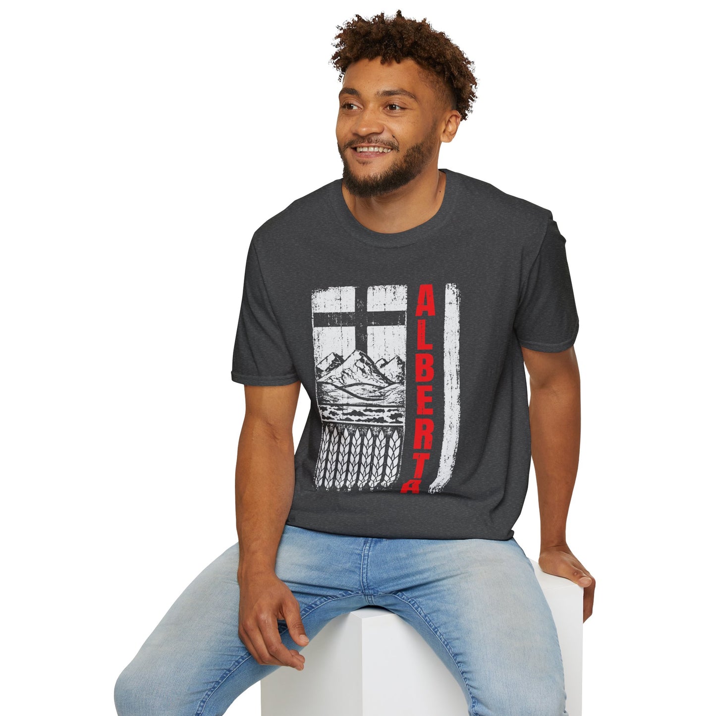 Rugged Alberta Red Unisex T-Shirt