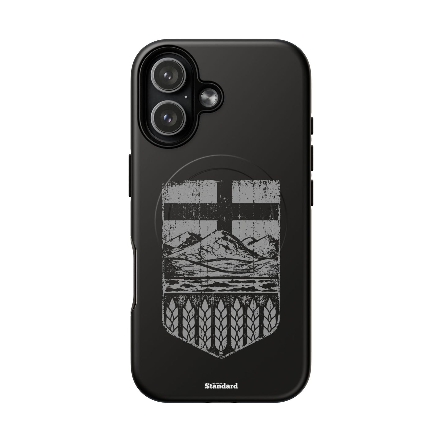 Rugged Alberta Shield Black MagSafe Premium Case