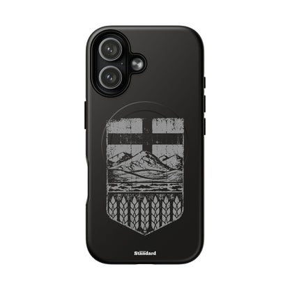 Rugged Alberta Shield Black MagSafe Premium Case