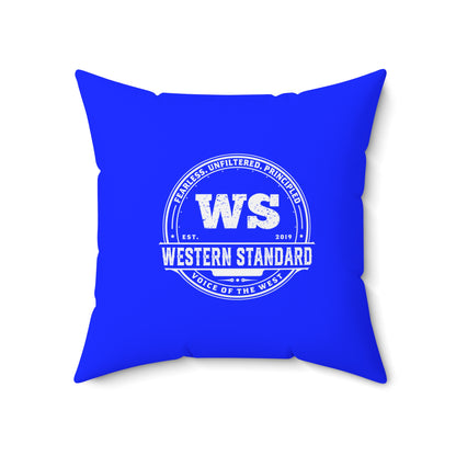 Rugged Shield of Alberta Square Pillow