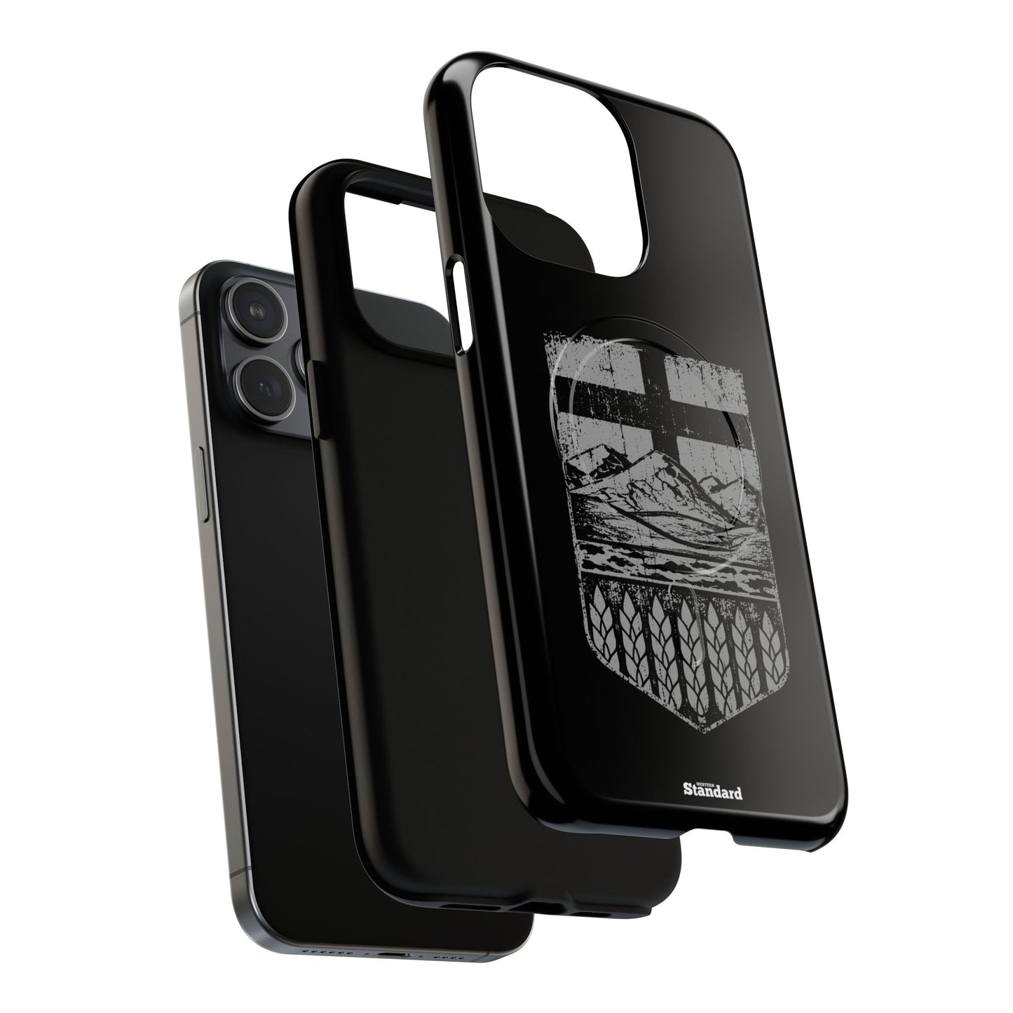 Rugged Alberta Shield Black MagSafe Premium Case