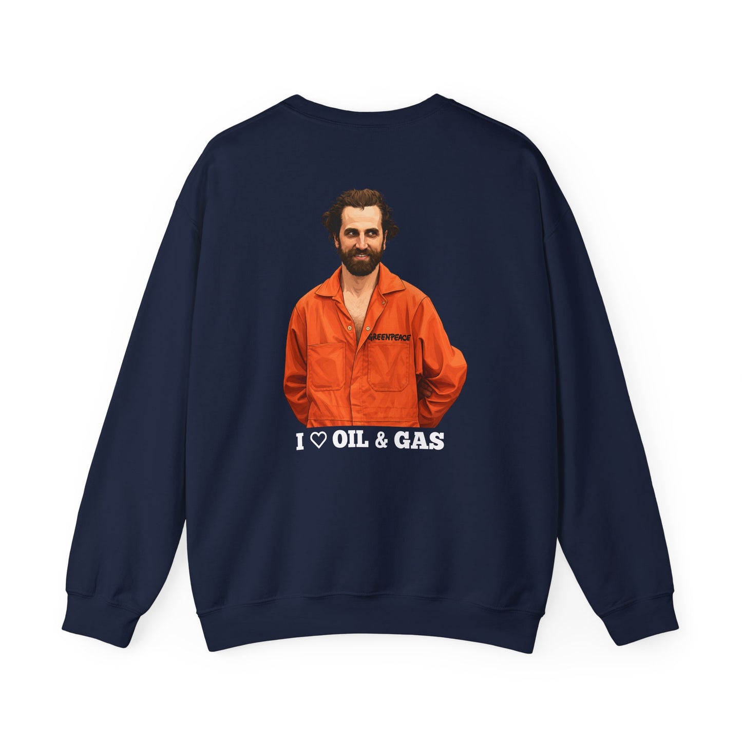 Guilbeault 'I Love Oil and Gas' (On the Back) Unisex Sweatshirt