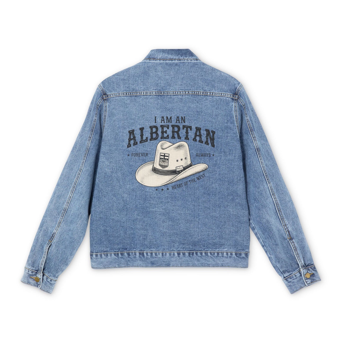 I Am Albertan Men's Denim Jacket