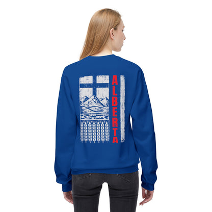 Rugged Alberta Red (On the Back) Crewneck Sweatshirt