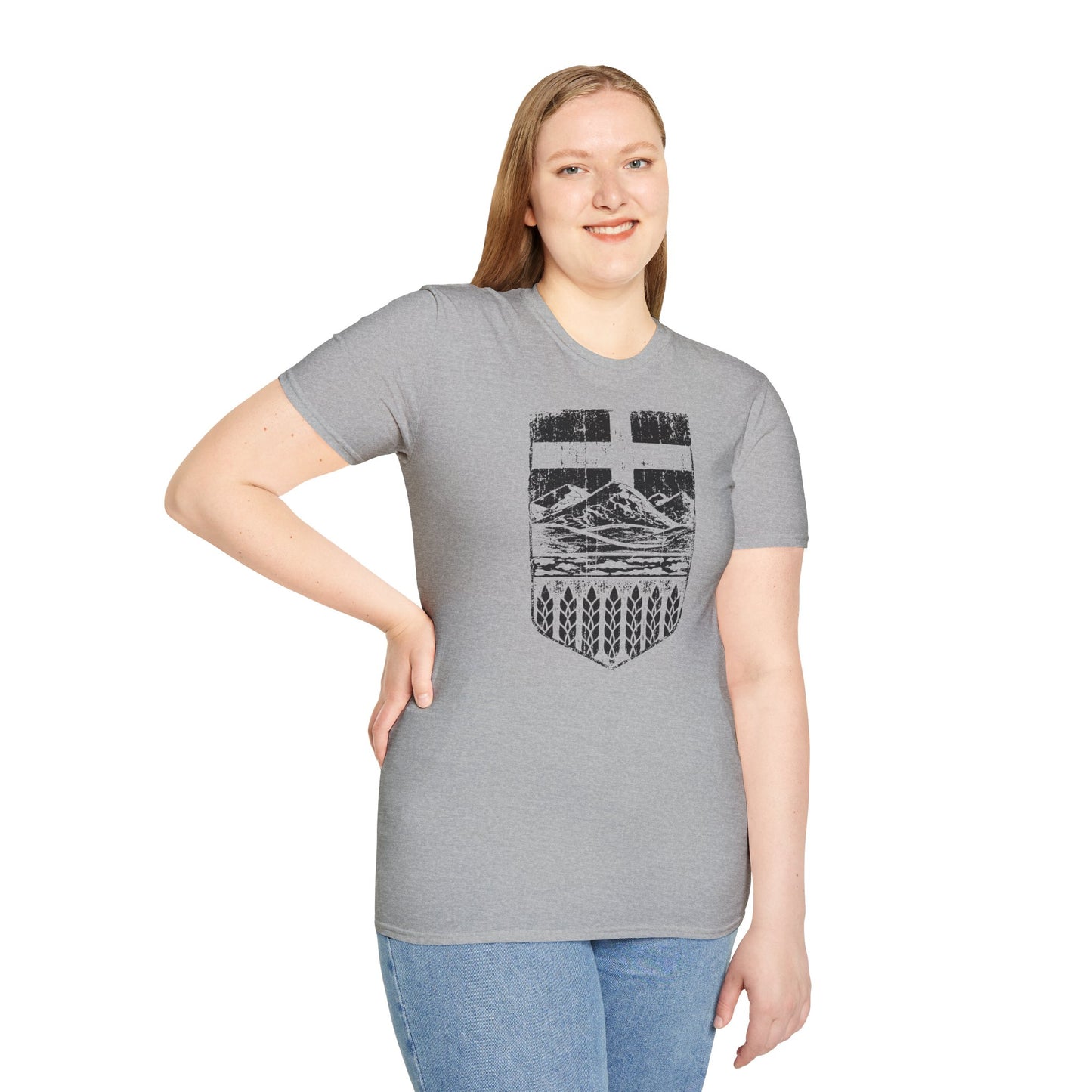 Rugged Alberta Shield Unisex T-Shirt