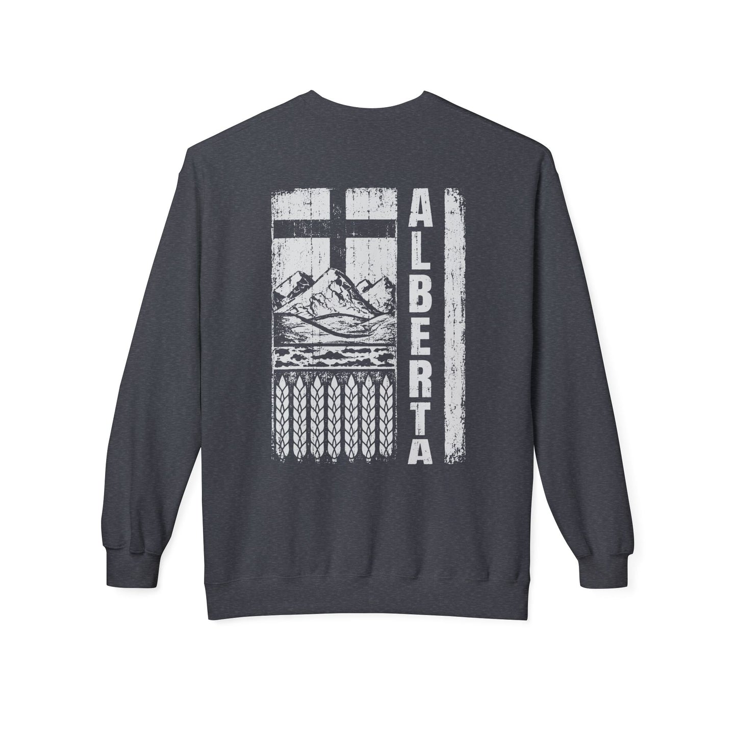 Rugged Alberta (On the Back) Crewneck Sweatshirt