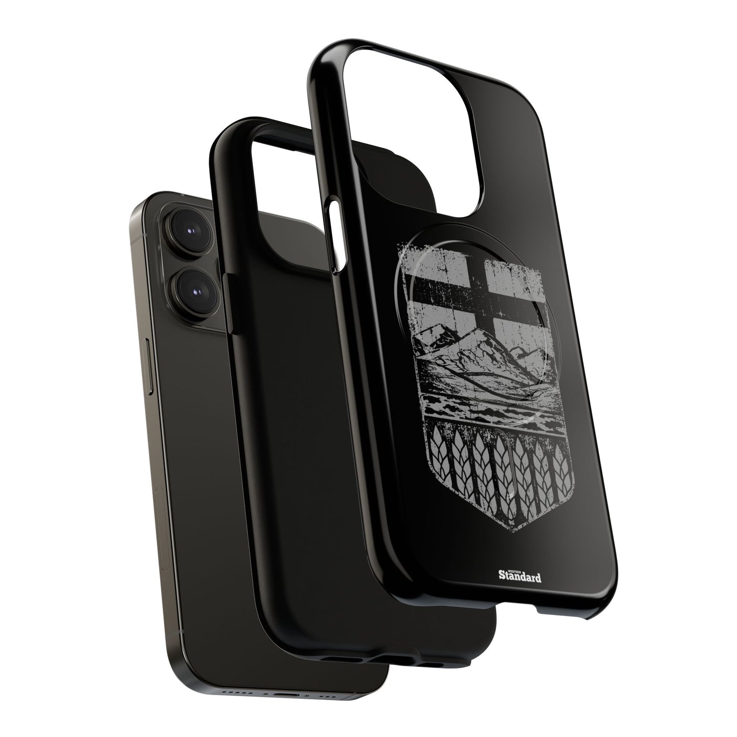 Rugged Alberta Shield Black MagSafe Premium Case