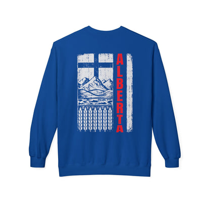 Rugged Alberta Red (On the Back) Crewneck Sweatshirt