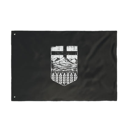 Rugged Black Alberta Flag