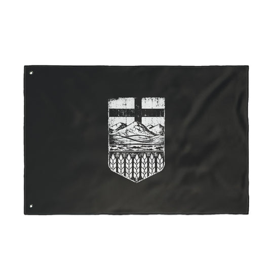 Rugged Black Alberta Flag