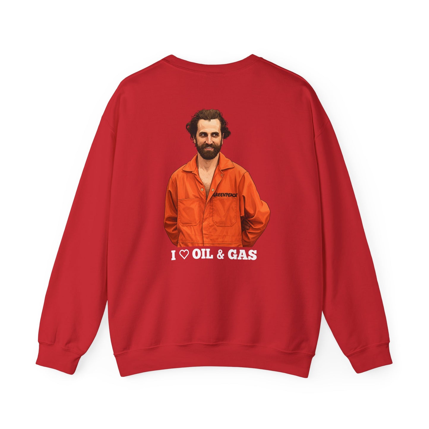 Guilbeault 'I Love Oil and Gas' (On the Back) Unisex Sweatshirt