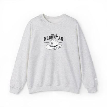 I Am Albertan Unisex Premium Crewneck Sweatshirt (Embroidered)