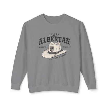 I Am Albertan Premium Unisex Crewneck Sweatshirt