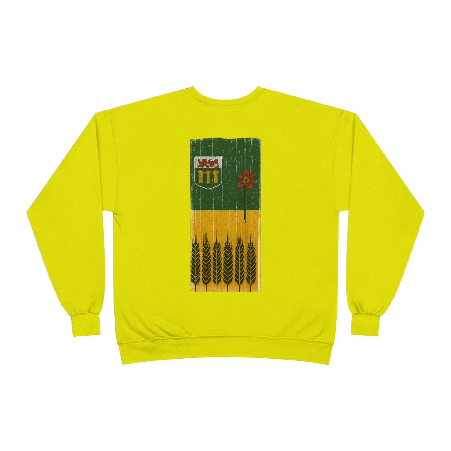 Rugged Saskatchewan (On the Back) Unisex Crewneck Sweatshirt
