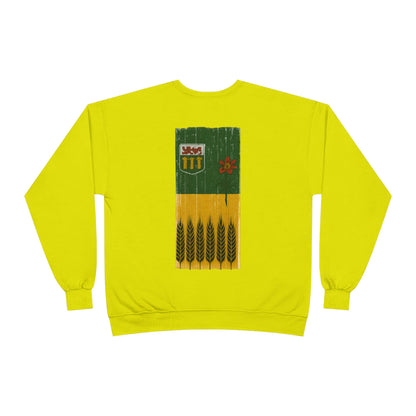 Rugged Saskatchewan (On the Back) Unisex Crewneck Sweatshirt