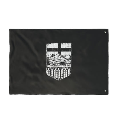 Rugged Black Alberta Flag