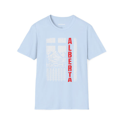 Rugged Alberta Red Unisex T-Shirt