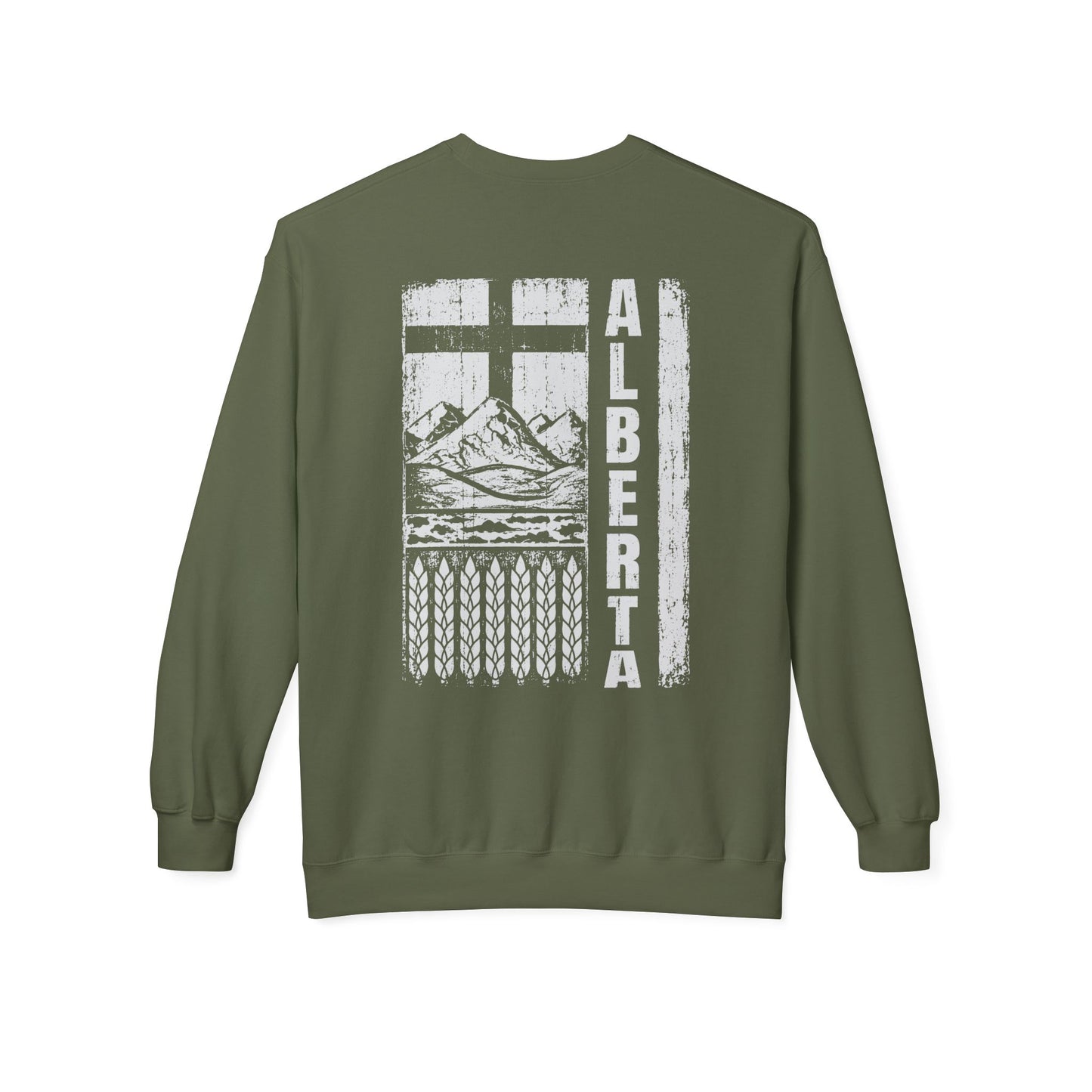Rugged Alberta (On the Back) Crewneck Sweatshirt
