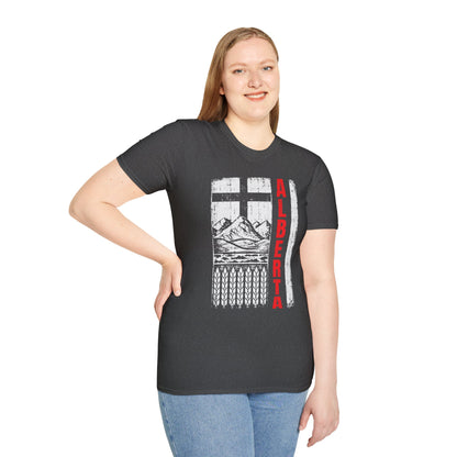 Rugged Alberta Red Unisex T-Shirt