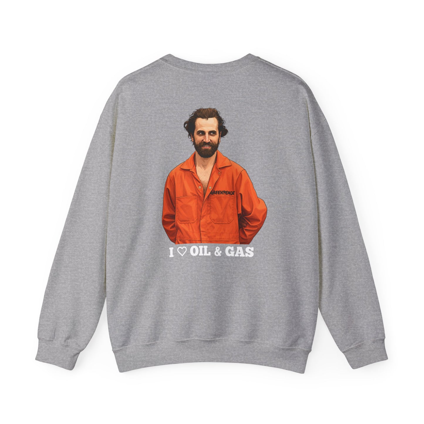 Guilbeault 'I Love Oil and Gas' (On the Back) Unisex Sweatshirt