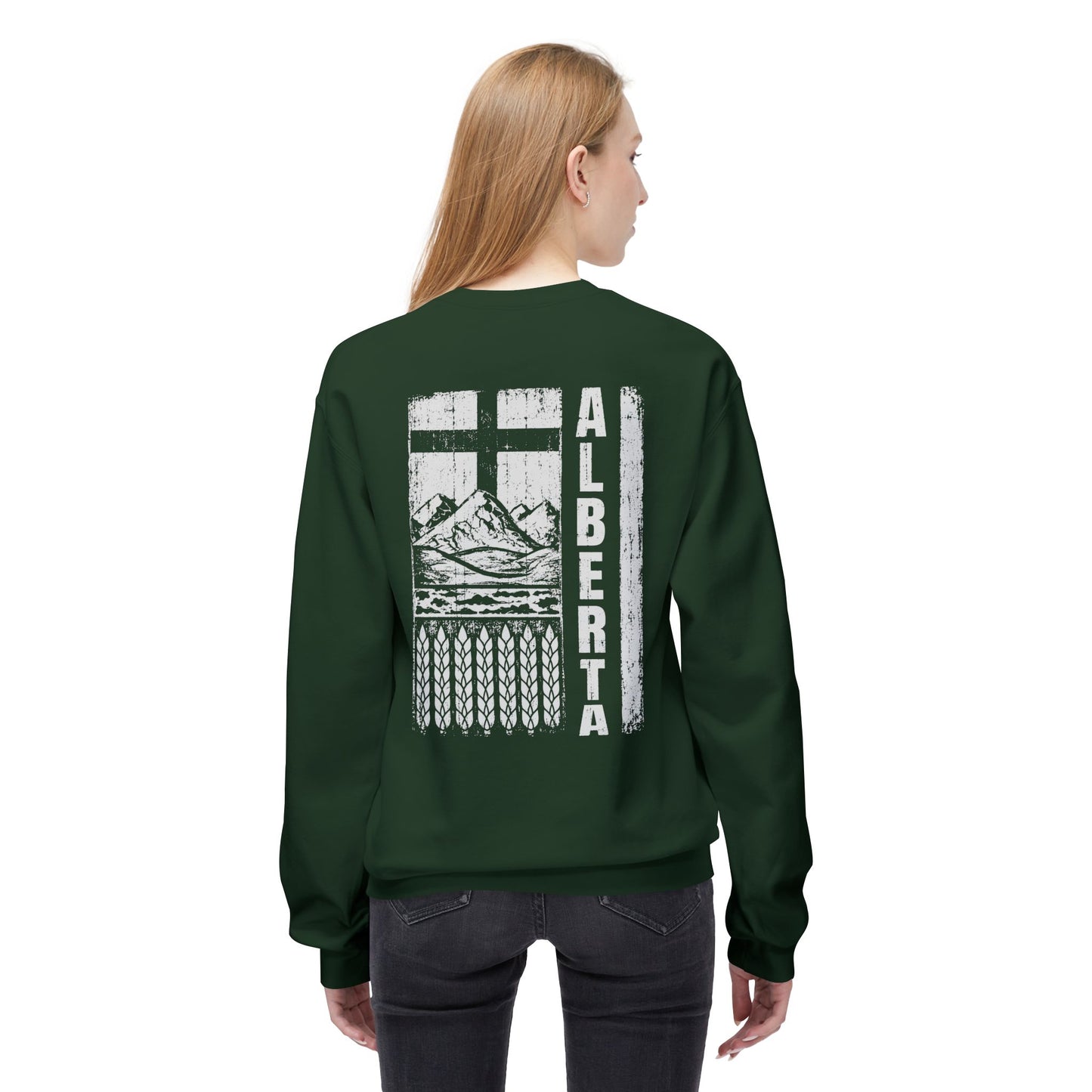 Rugged Alberta (On the Back) Crewneck Sweatshirt