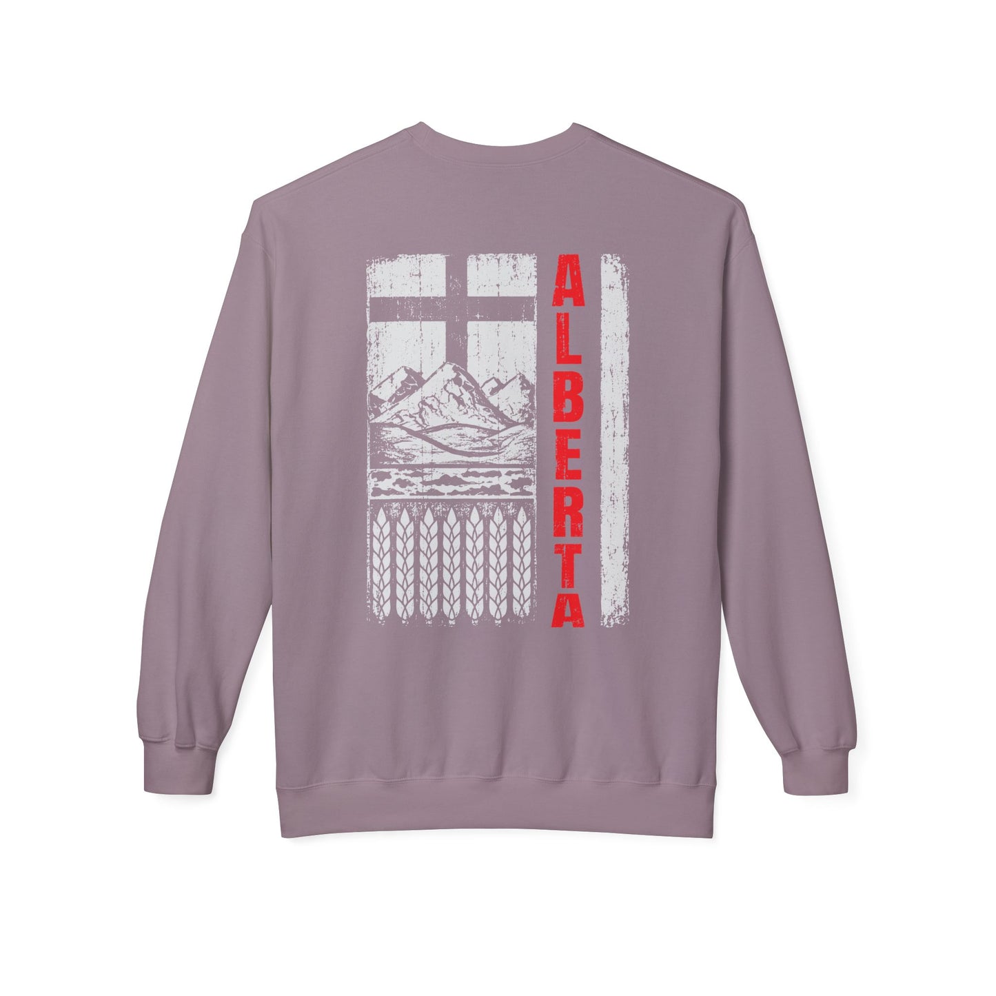 Rugged Alberta Red (On the Back) Crewneck Sweatshirt