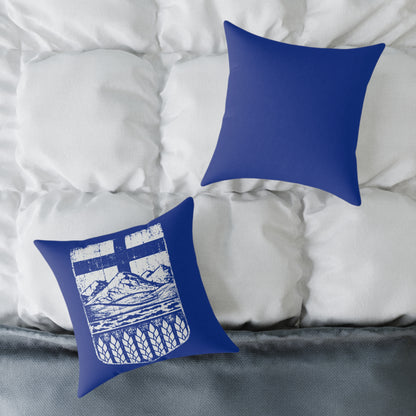 Rugged Alberta Shield Canvas Pillow