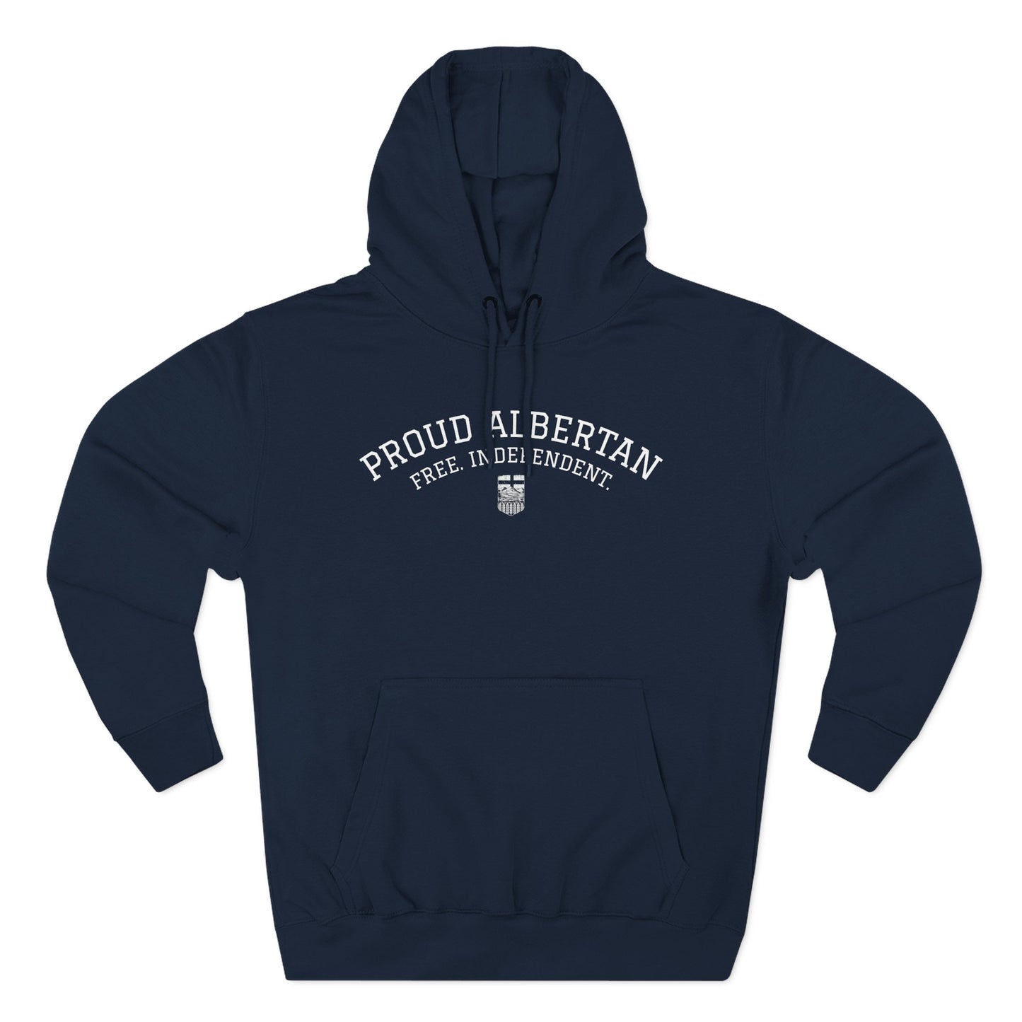 Proud Albertan Simple Unisex Varsity Hoodie