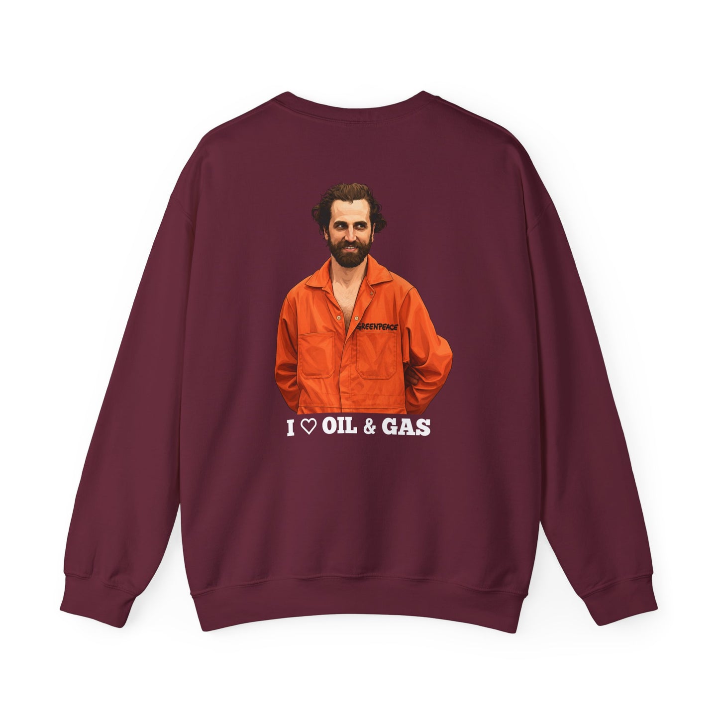 Guilbeault 'I Love Oil and Gas' (On the Back) Unisex Sweatshirt