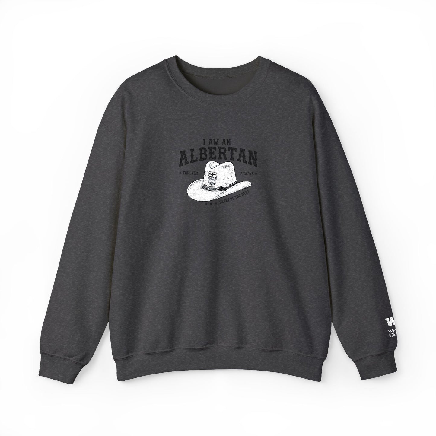 I Am Albertan Unisex Premium Crewneck Sweatshirt (Embroidered)