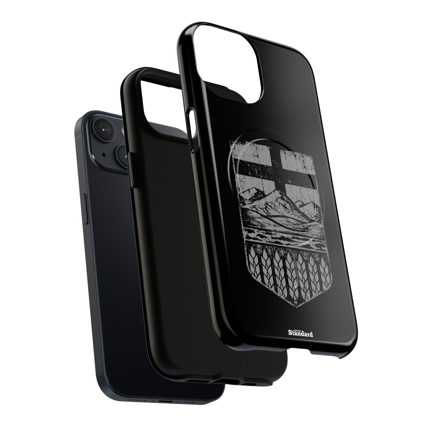 Rugged Alberta Shield Black MagSafe Premium Case