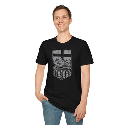 Rugged Alberta Shield Unisex T-Shirt
