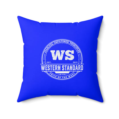 Rugged Shield of Alberta Square Pillow