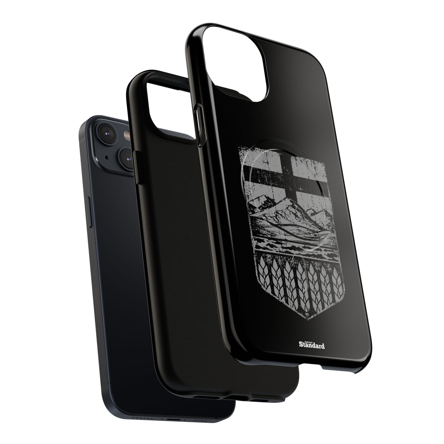 Rugged Alberta Shield Black MagSafe Premium Case
