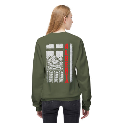 Rugged Alberta Red (On the Back) Crewneck Sweatshirt