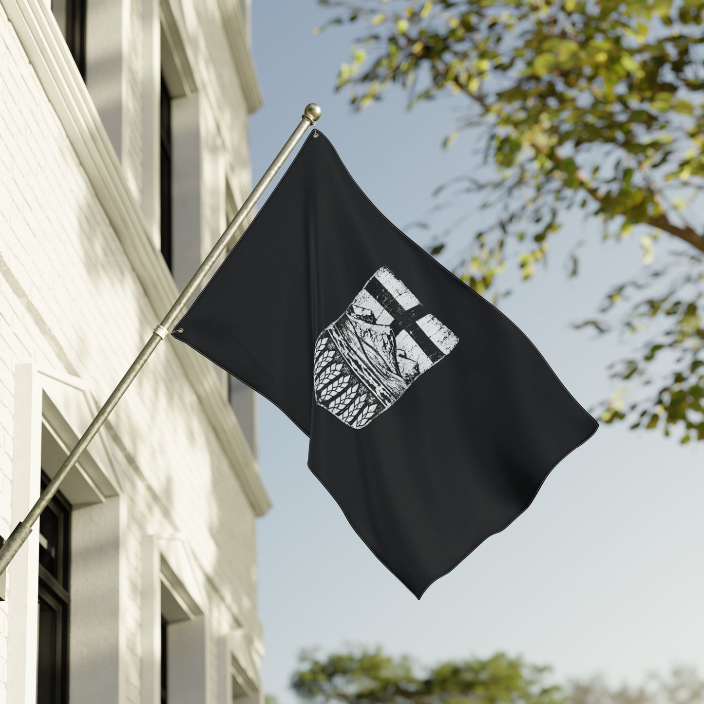 Rugged Black Alberta Flag