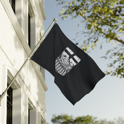 Rugged Black Alberta Flag