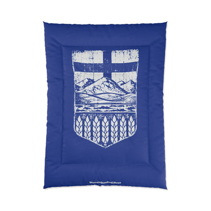 Rugged Shield of Alberta Bed Comforter (With Pillow Cases As Bonus)