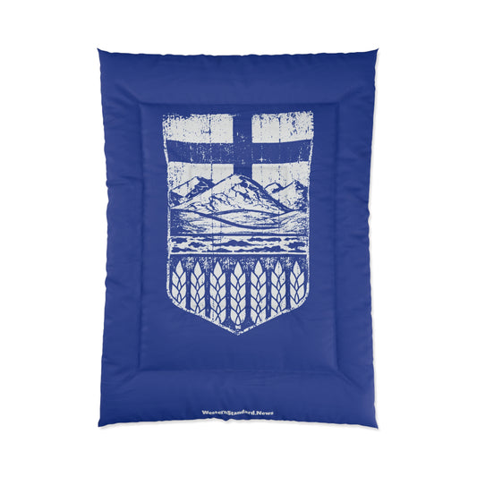 Rugged Shield of Alberta Bed Comforter (With Pillow Cases As Bonus)