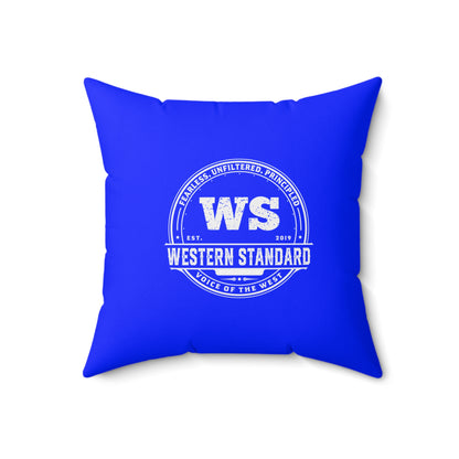 Rugged Shield of Alberta Square Pillow