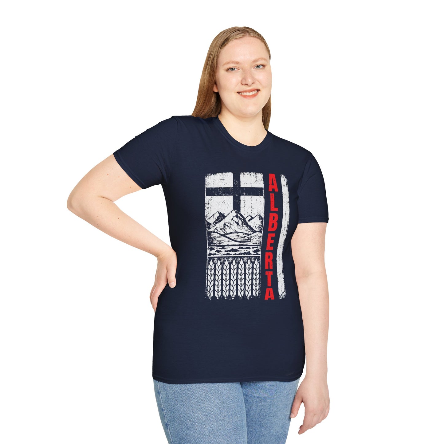 Rugged Alberta Red Unisex T-Shirt