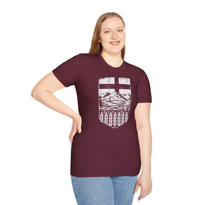 Rugged Alberta Shield Unisex T-Shirt